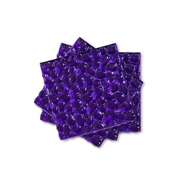 Purple Square Coaster (x4)