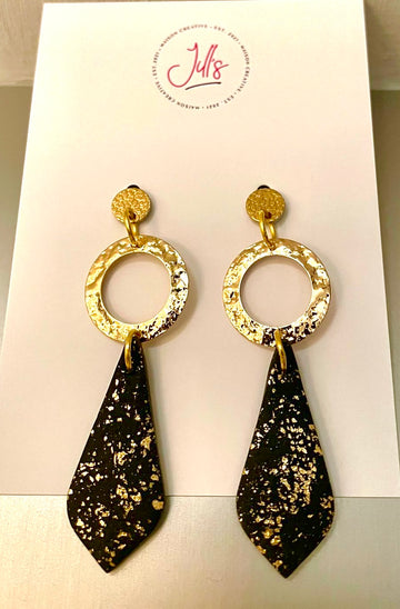 Black with Gold dust