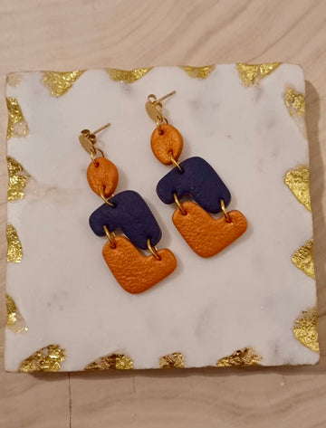 Blue & Congac sqaures