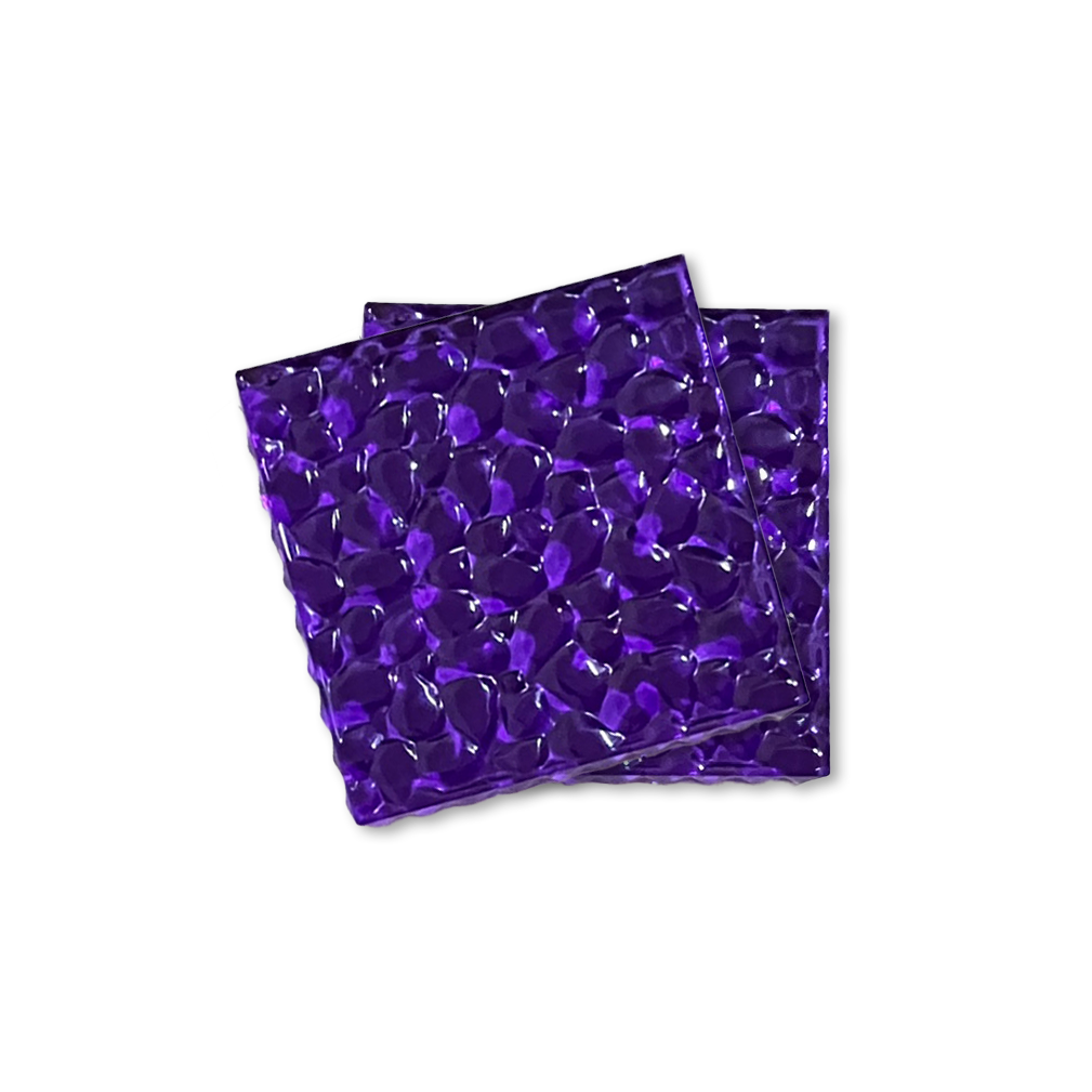 Purple Square Coaster (x2)