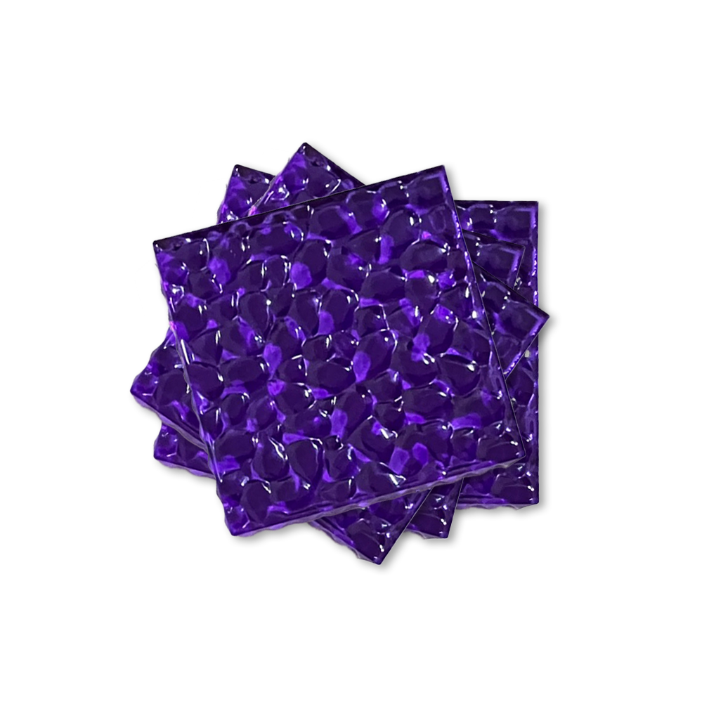 Purple Square Coaster (x4)